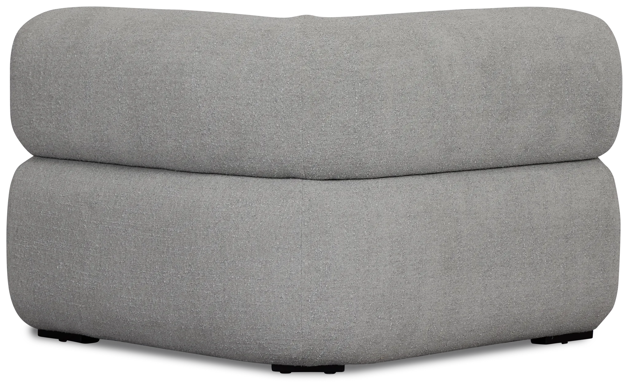 Celeste Light Gray Fabric Wedge