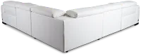 Lombardy White Micro Small Two-arm Power Reclining Sectional