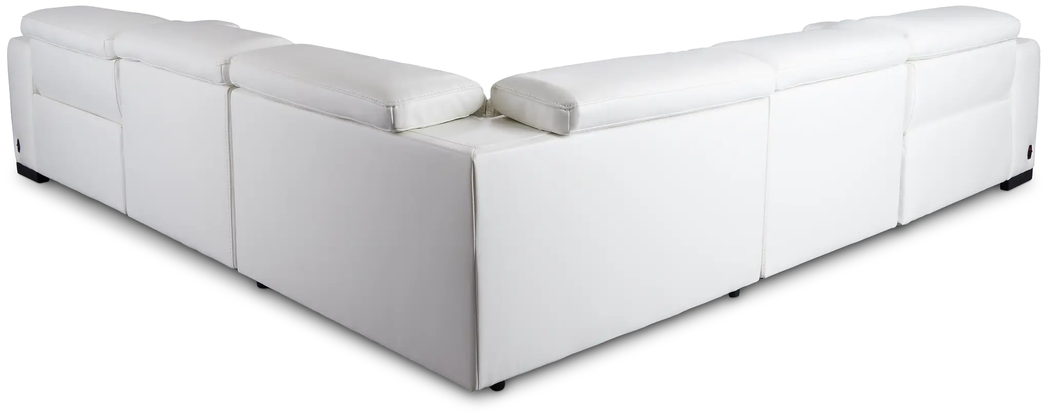 Lombardy White Micro Small Two-arm Power Reclining Sectional Lombardy White Micro Small Two-arm Power Reclining Sectional