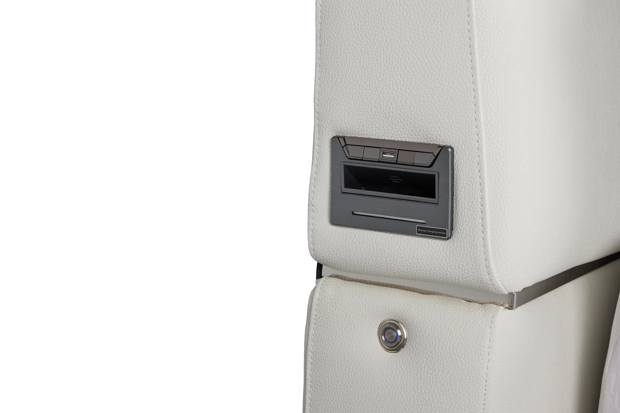 Miami White Uph Platform Bed