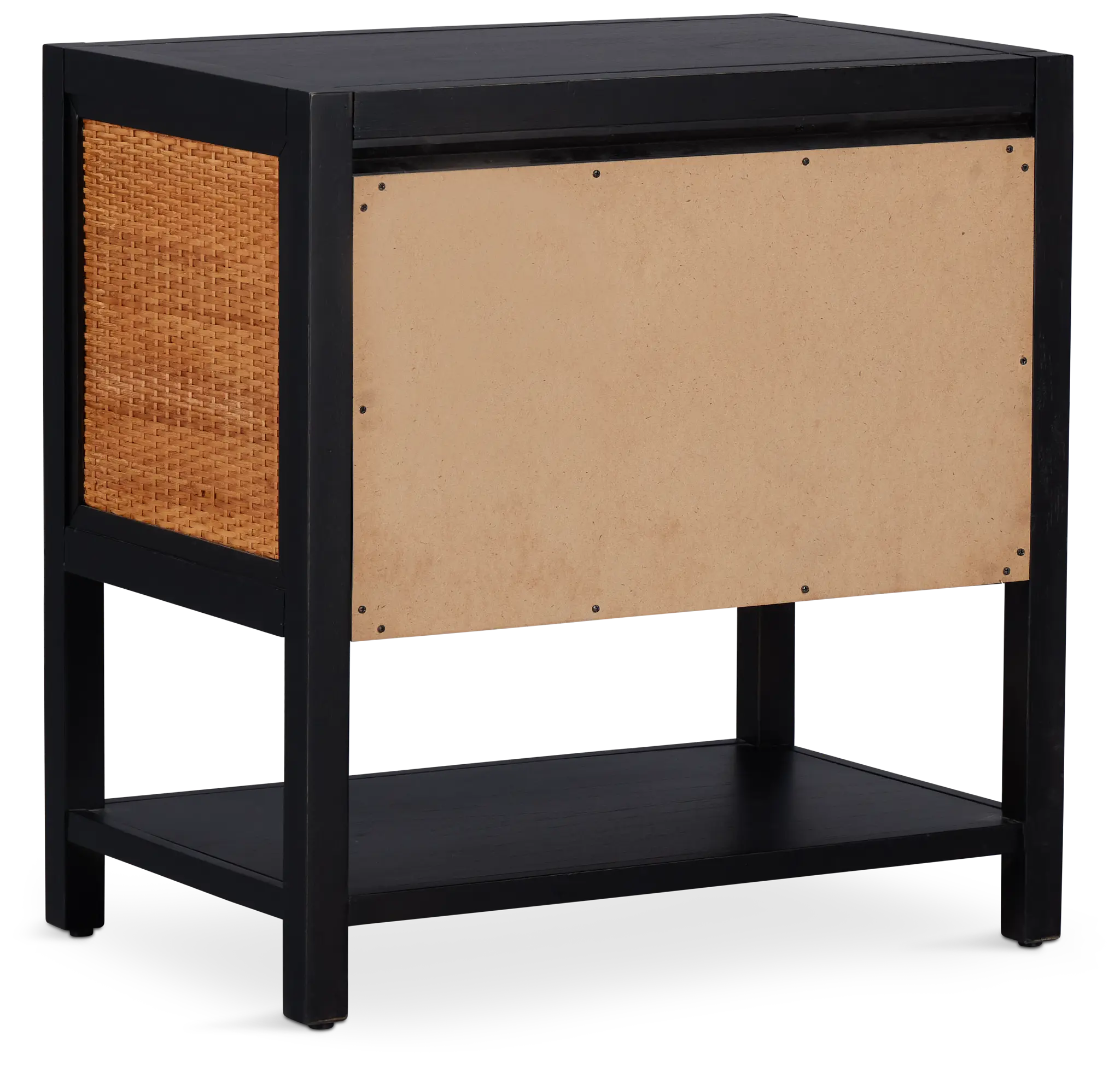 Venice Black Woven Nightstand Venice Black Woven Nightstand