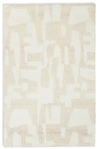 Lalu White 8x10 Area Rug