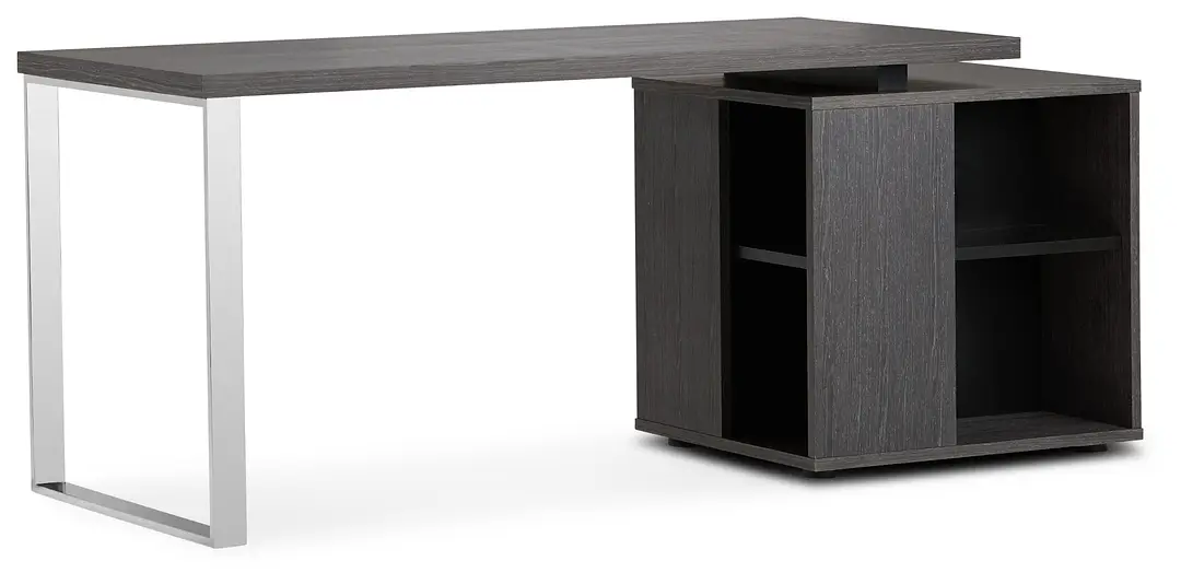 Vancouver Dark Gray Storage Desk Vancouver Dark Gray Storage Desk