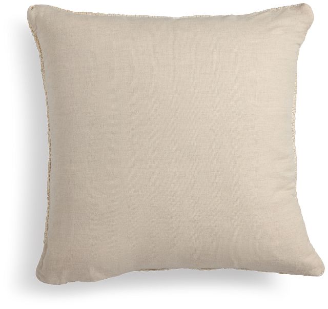 Helterna Ivory 22" Square Accent Pillow