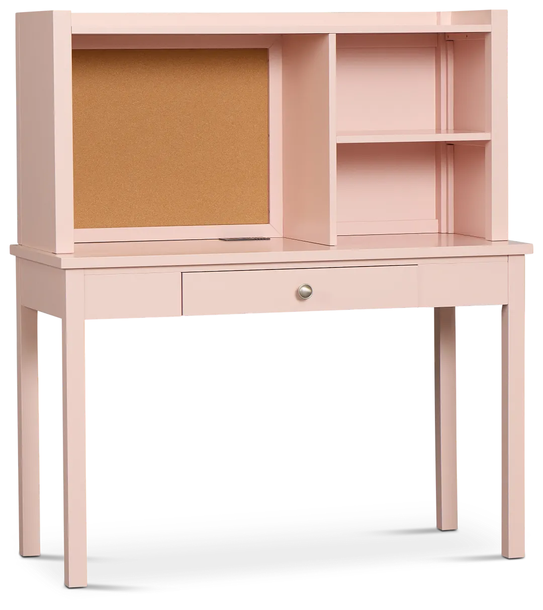 Charleston Pink 1-drawer Desk & Hutch