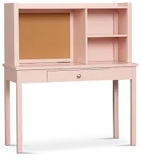 Charleston Pink 1-drawer Desk & Hutch