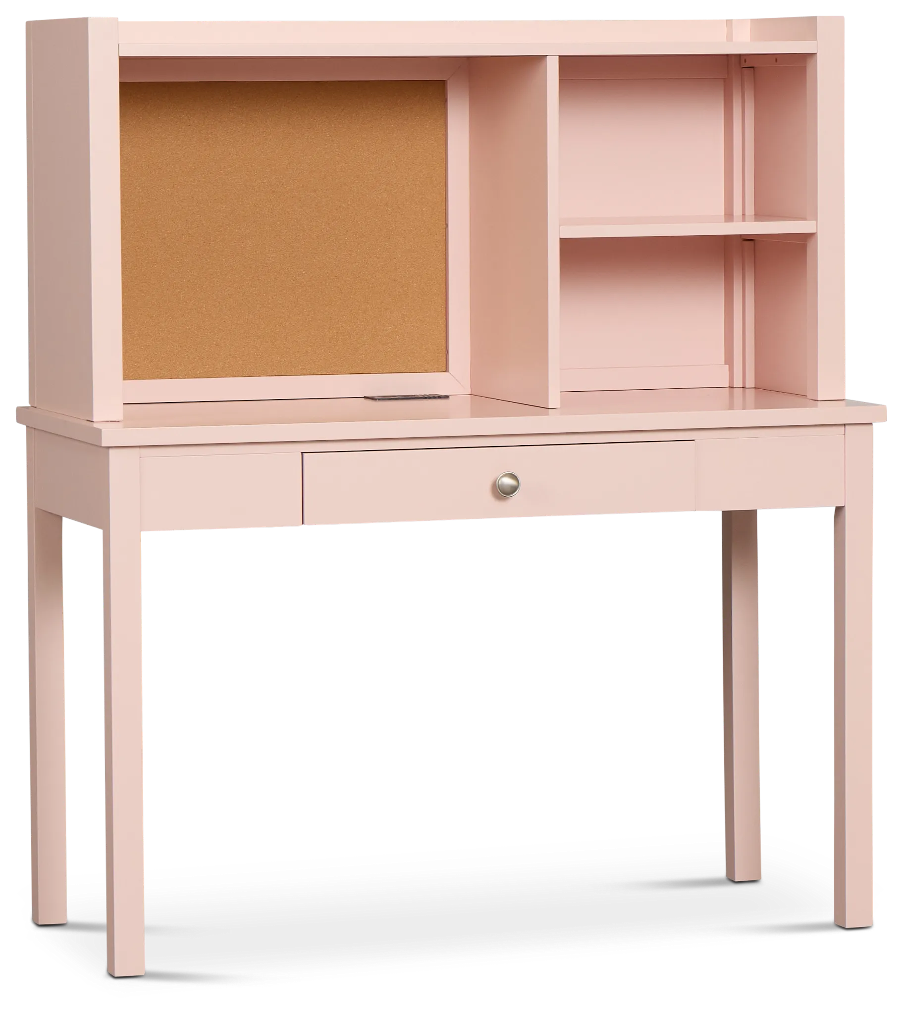 Charleston Pink 1-drawer Desk & Hutch