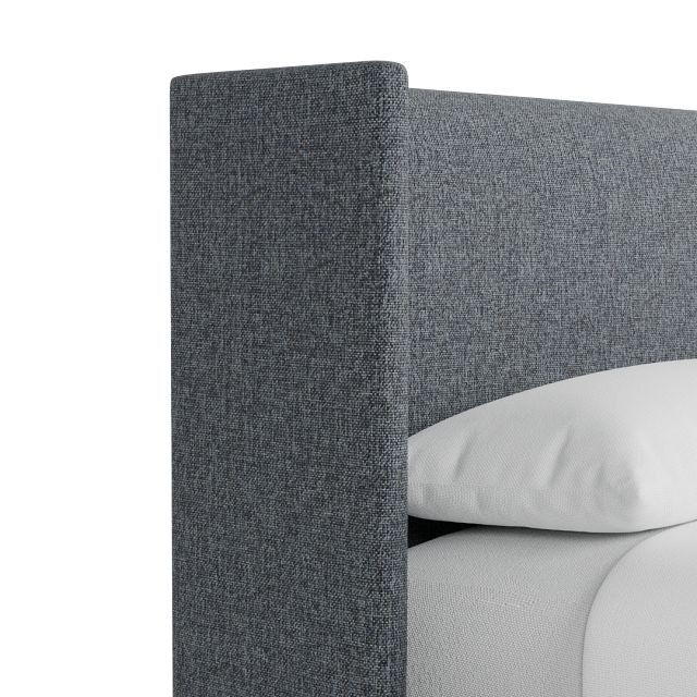 Captiva Elavation Gray 48" Upholstered Shelter Bed