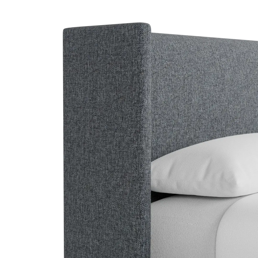 Captiva Elavation Gray 48" Upholstered Shelter Bed Captiva Elavation Gray 48" Upholstered Shelter Bed