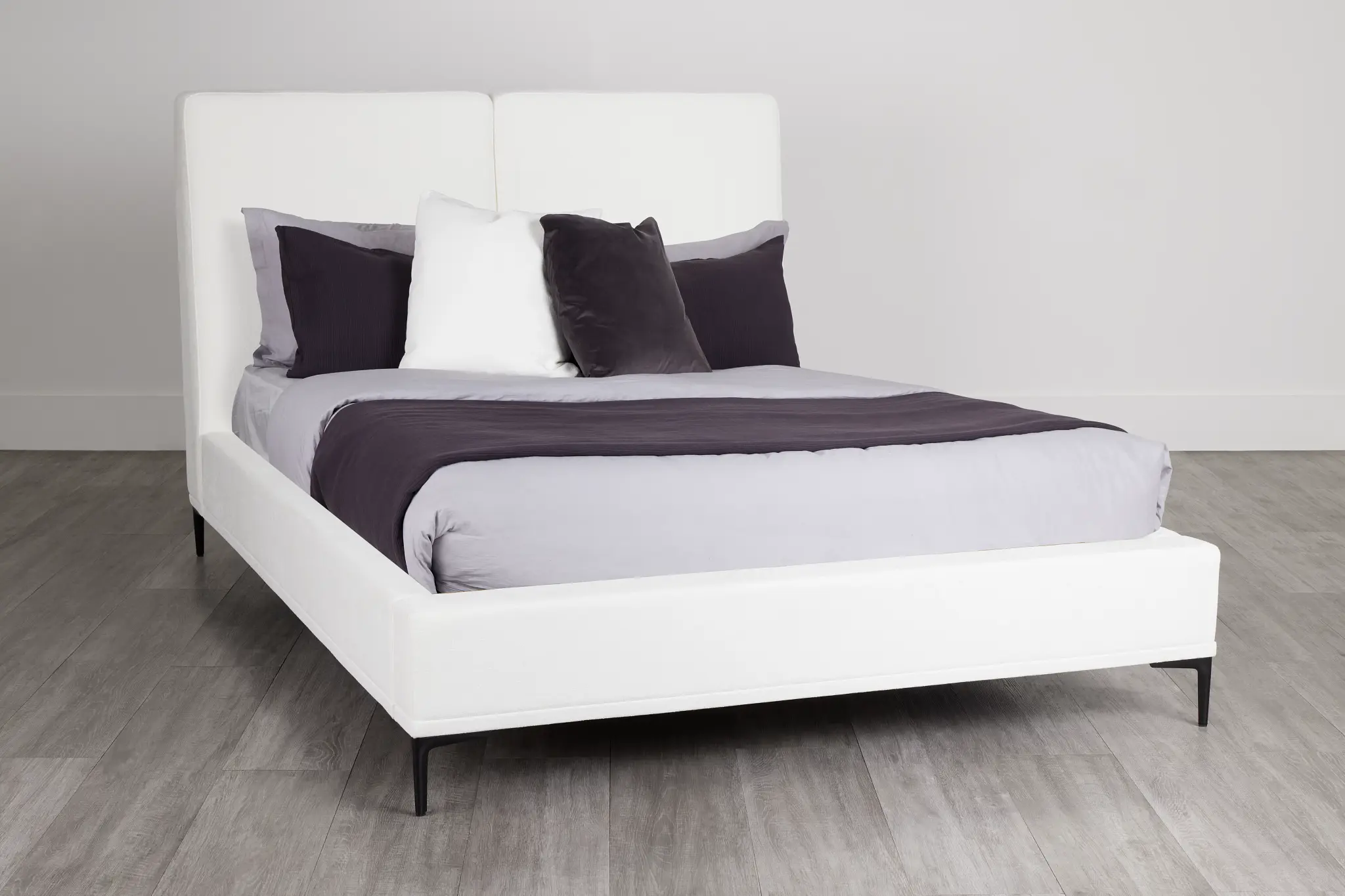 Emit Ivory Uph Panel Bed Emit Ivory Uph Panel Bed