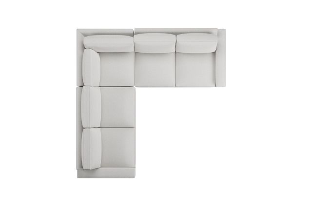 Edgewater Victory Ivory Small Two-arm Sectional