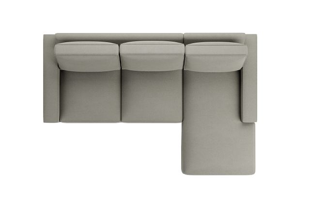 Edgewater Elite Gray Right Chaise Sectional