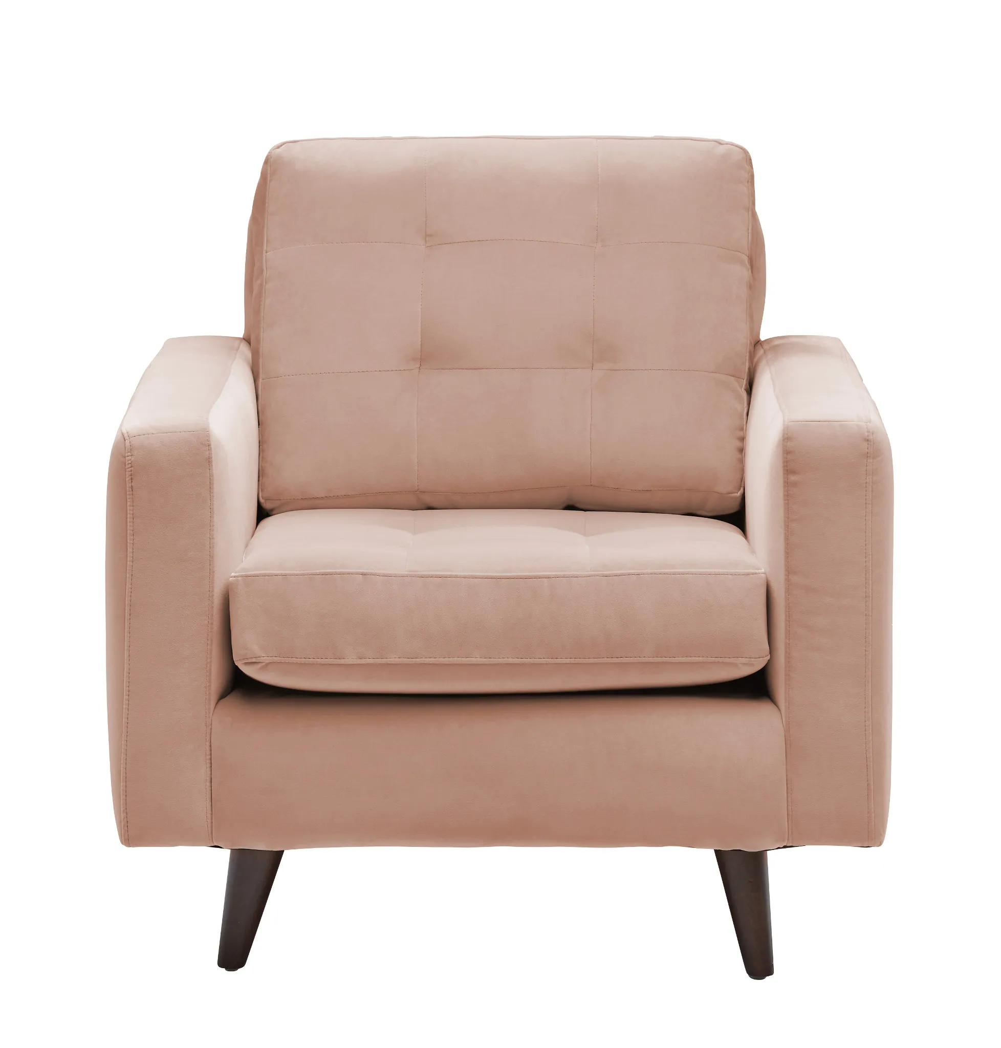 Mila Light Pink Velvet Chair