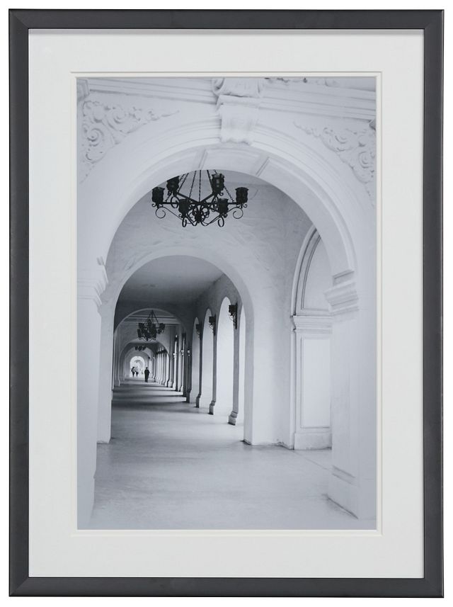 Atrium Gray Framed Wall Art