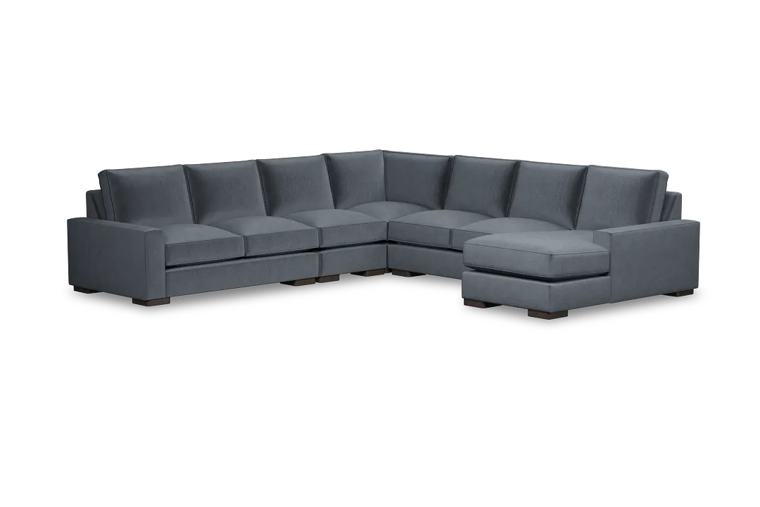 Edgewater Joya Gray Large Right Chaise Sectional