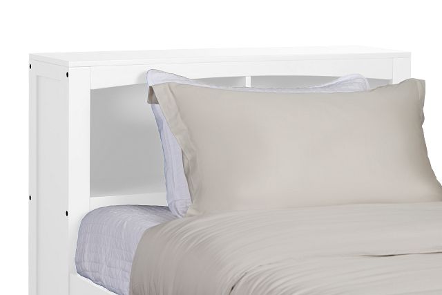 Charleston White Bookcase Bed