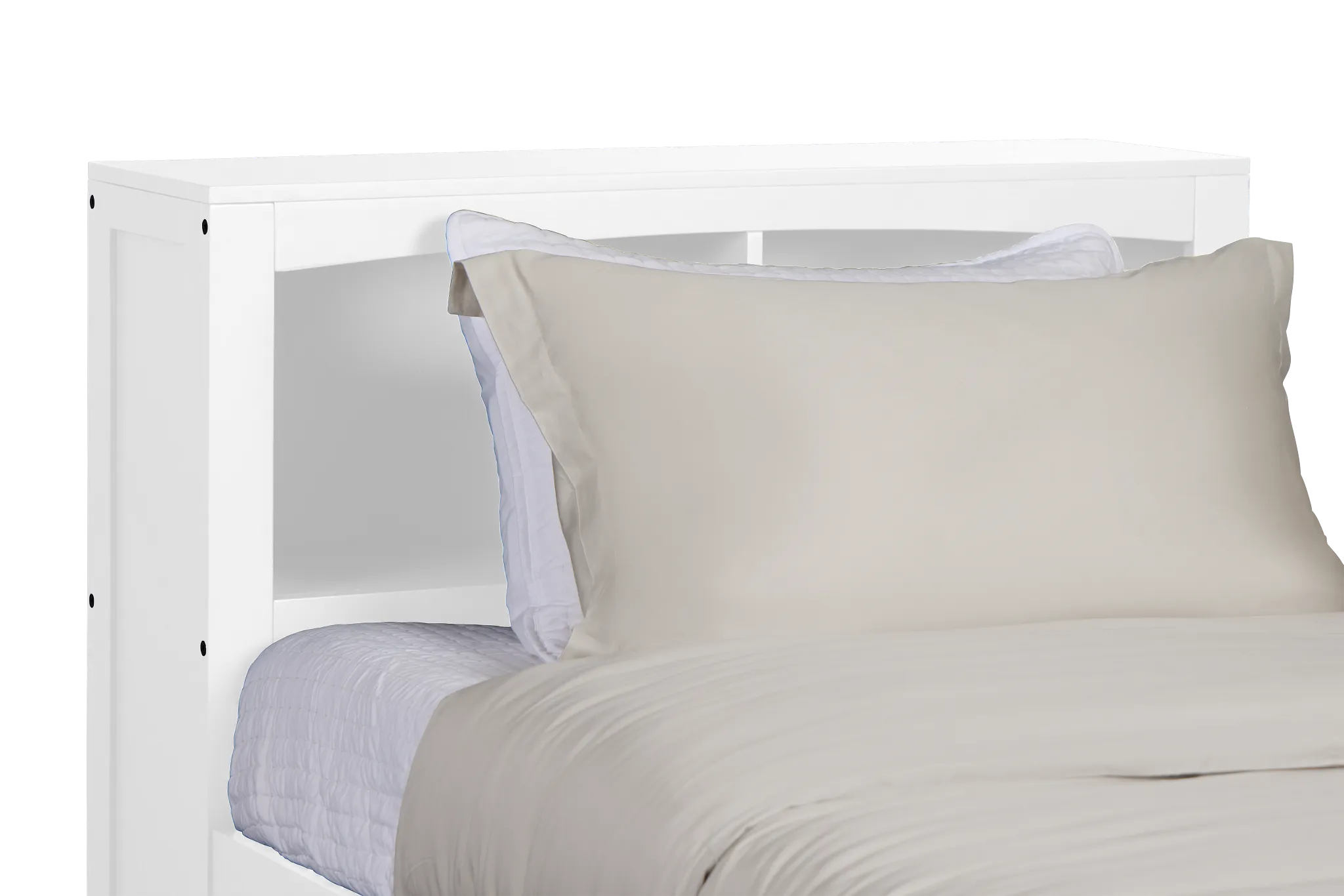 Charleston White Bookcase Bed