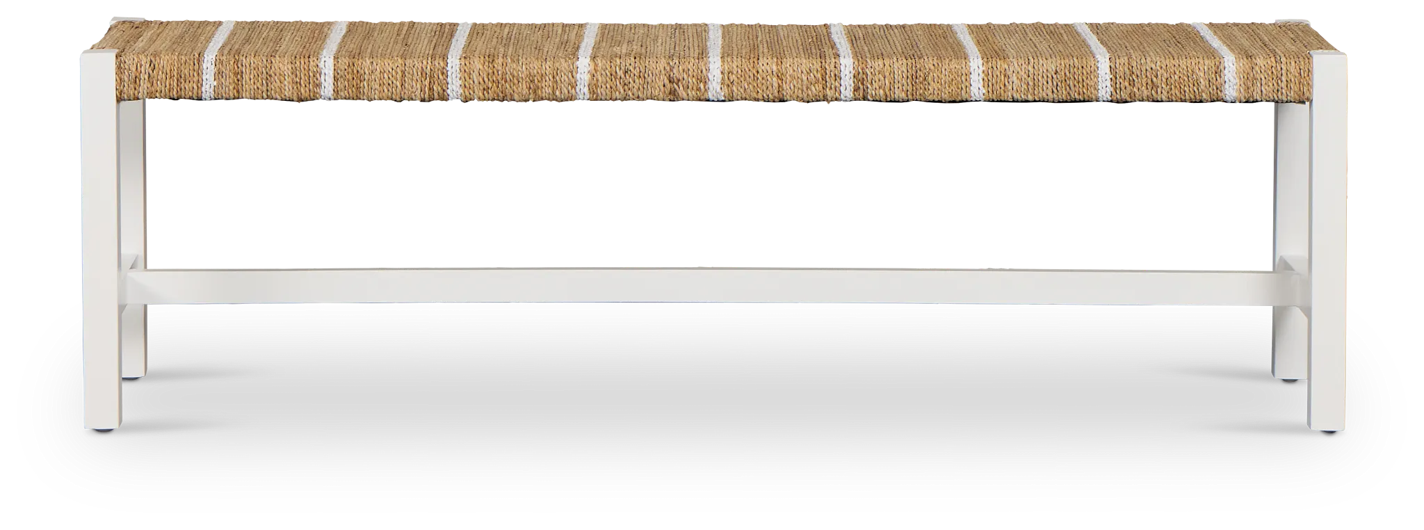 Nantucket Light Tone Woven Dining Bench