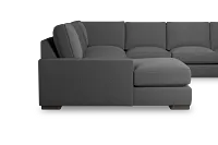 Edgewater Delray Dark Gray Large Left Chaise Sectional