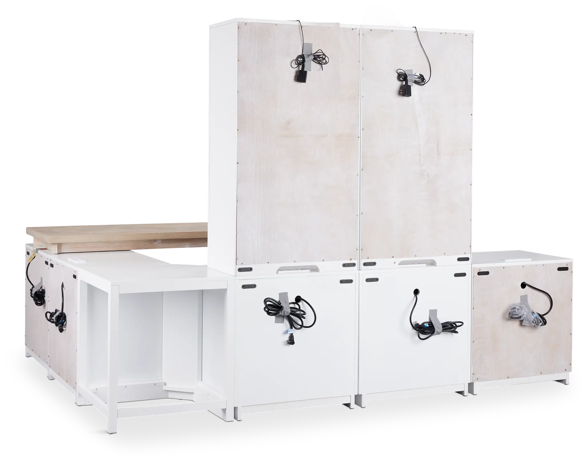 Boca Grande Light Tone Large L Wall Desk Boca Grande Light Tone Large L Wall Desk