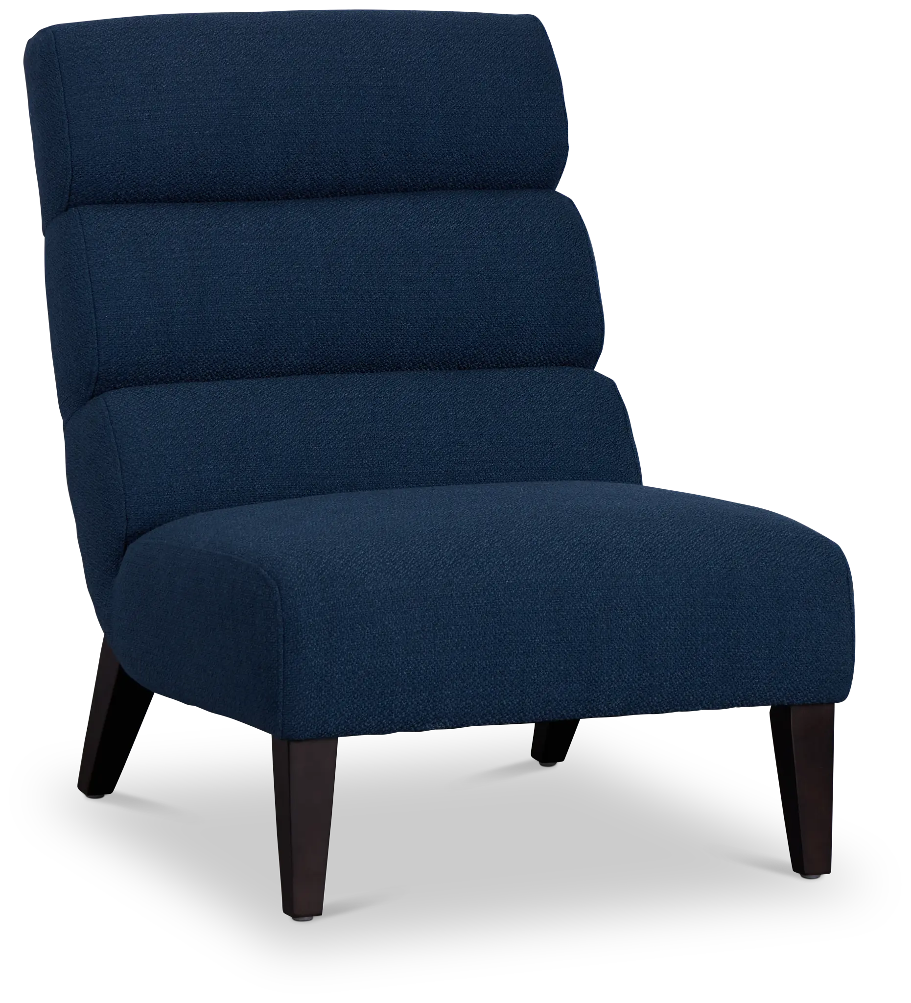 Emily Dark Blue Fabric Accent Chair Emily Dark Blue Fabric Accent Chair