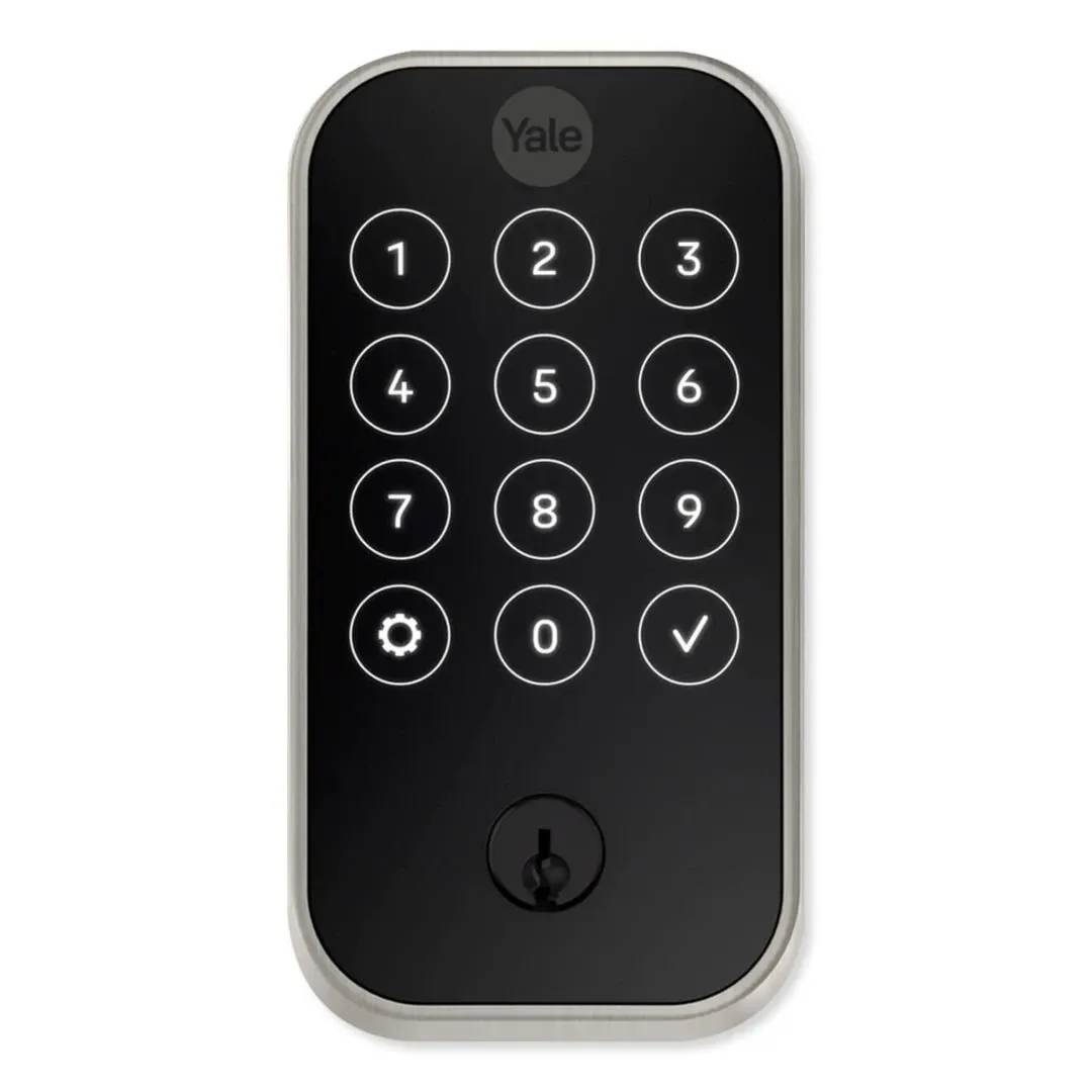 Yale Pro 2 Pushbutton Bluetooth Nickel Touchscreen Door Lock