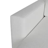 Citymod White Fabric Left Chaise