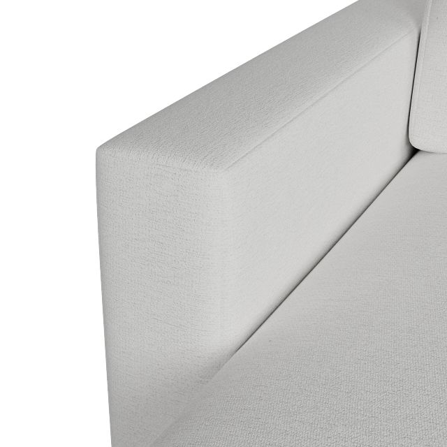 Citymod White Fabric Left Chaise