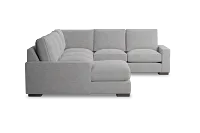 Edgewater Maguire Gray Medium Left Chaise Sectional