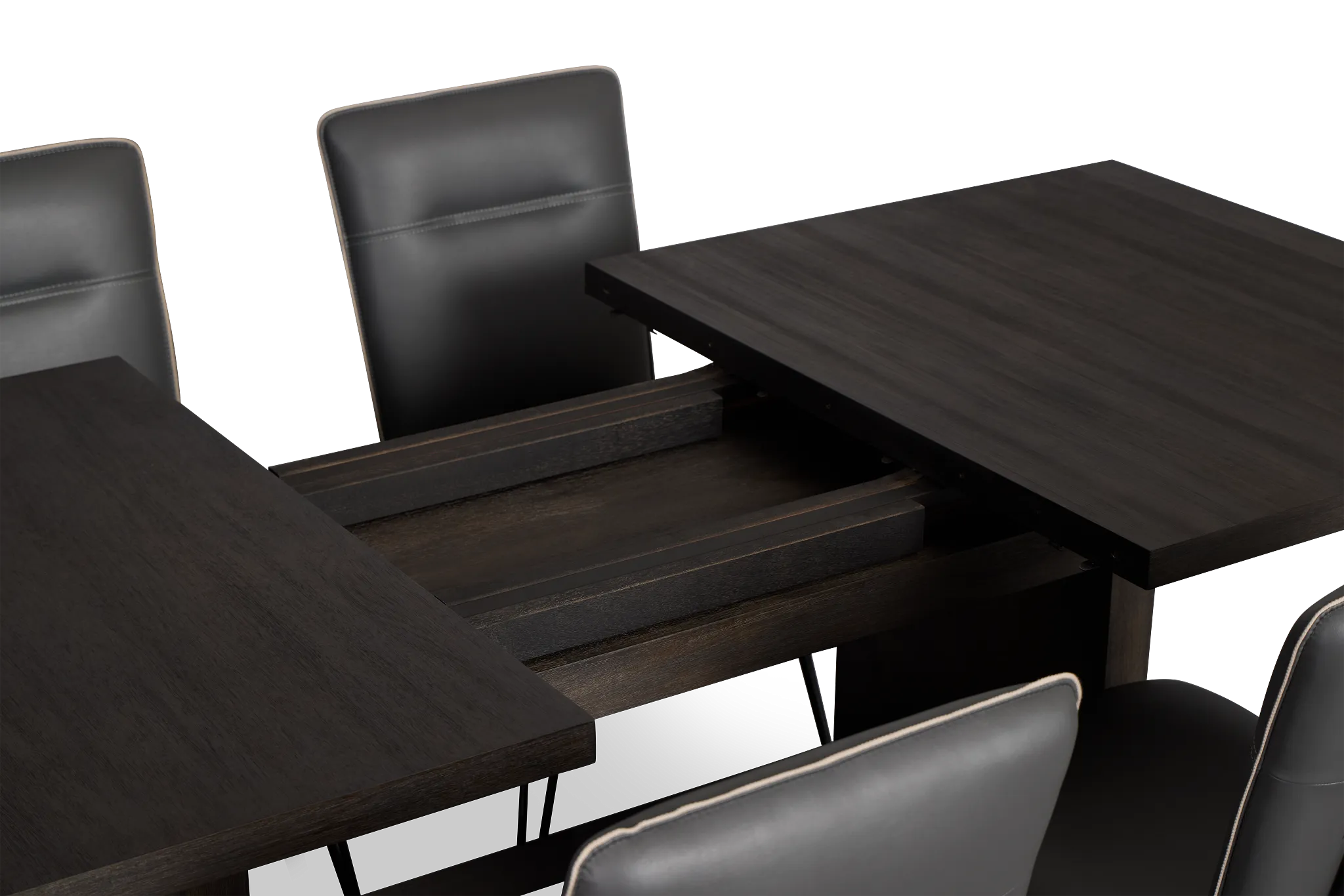 Madden Dark Tone Table & 4 Upholstered Chairs