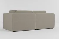 Destin Elevation Khaki Fabric 2-piece Modular Sofa