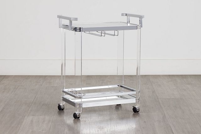 Rosie Chrome Bar Cart