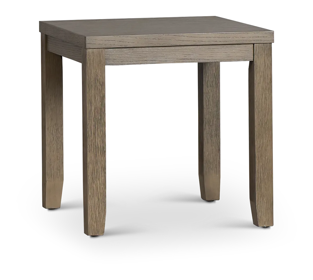 Alden Gray Square End Table
