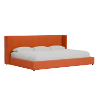 Captiva Joya Orange 48" Upholstered Shelter Bed