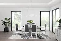 Modena White Upholstered Side Chair