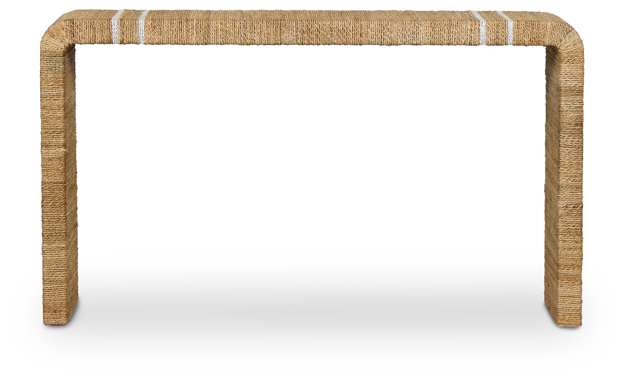 Nantucket Light Tone Woven Console Table