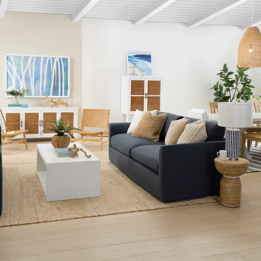 Benji Light Beige Lthr/vinyl Power Reclining Sofa | Living