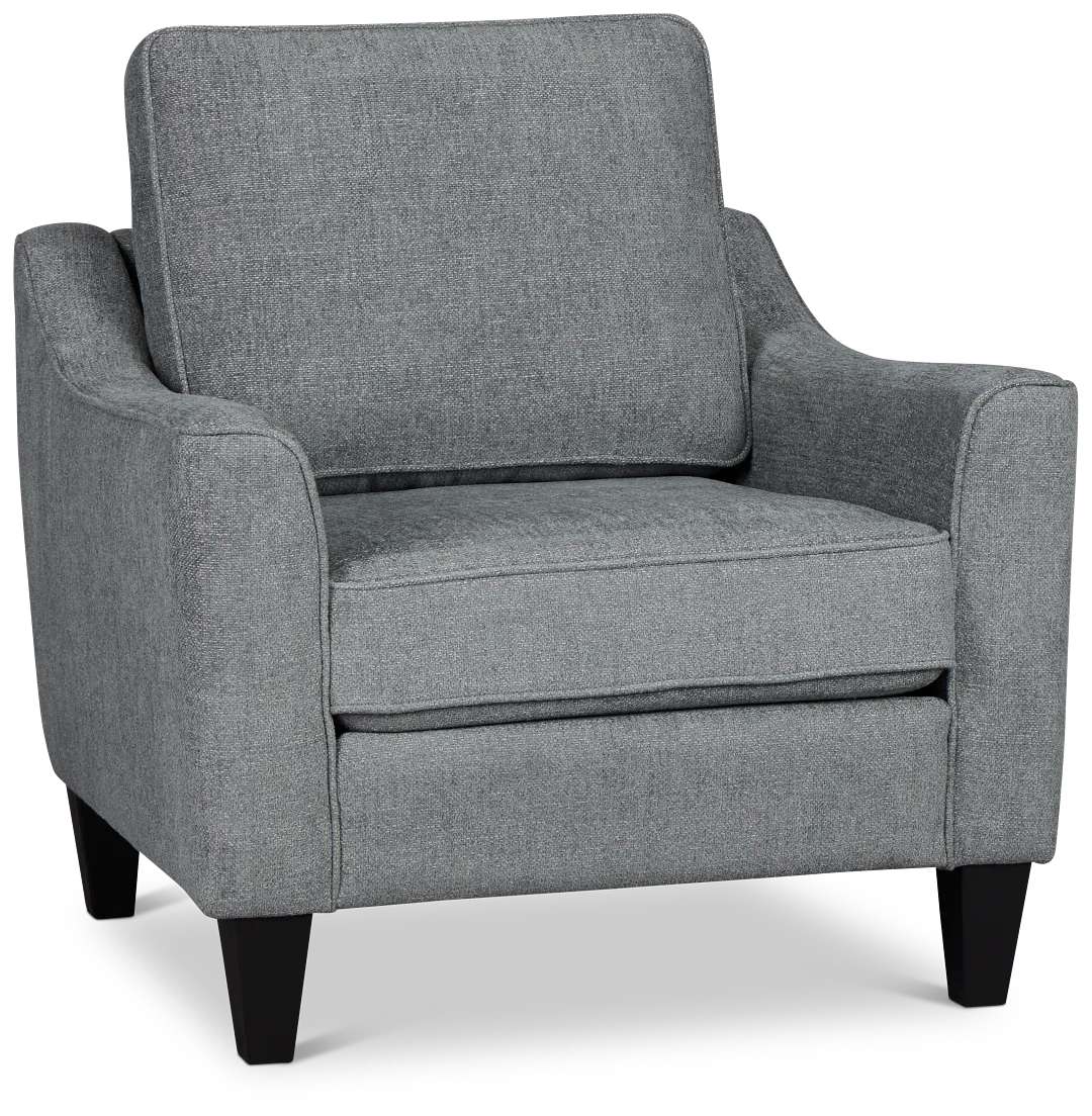 Cory Blue Fabric Chair