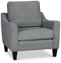 Cory Blue Fabric Chair