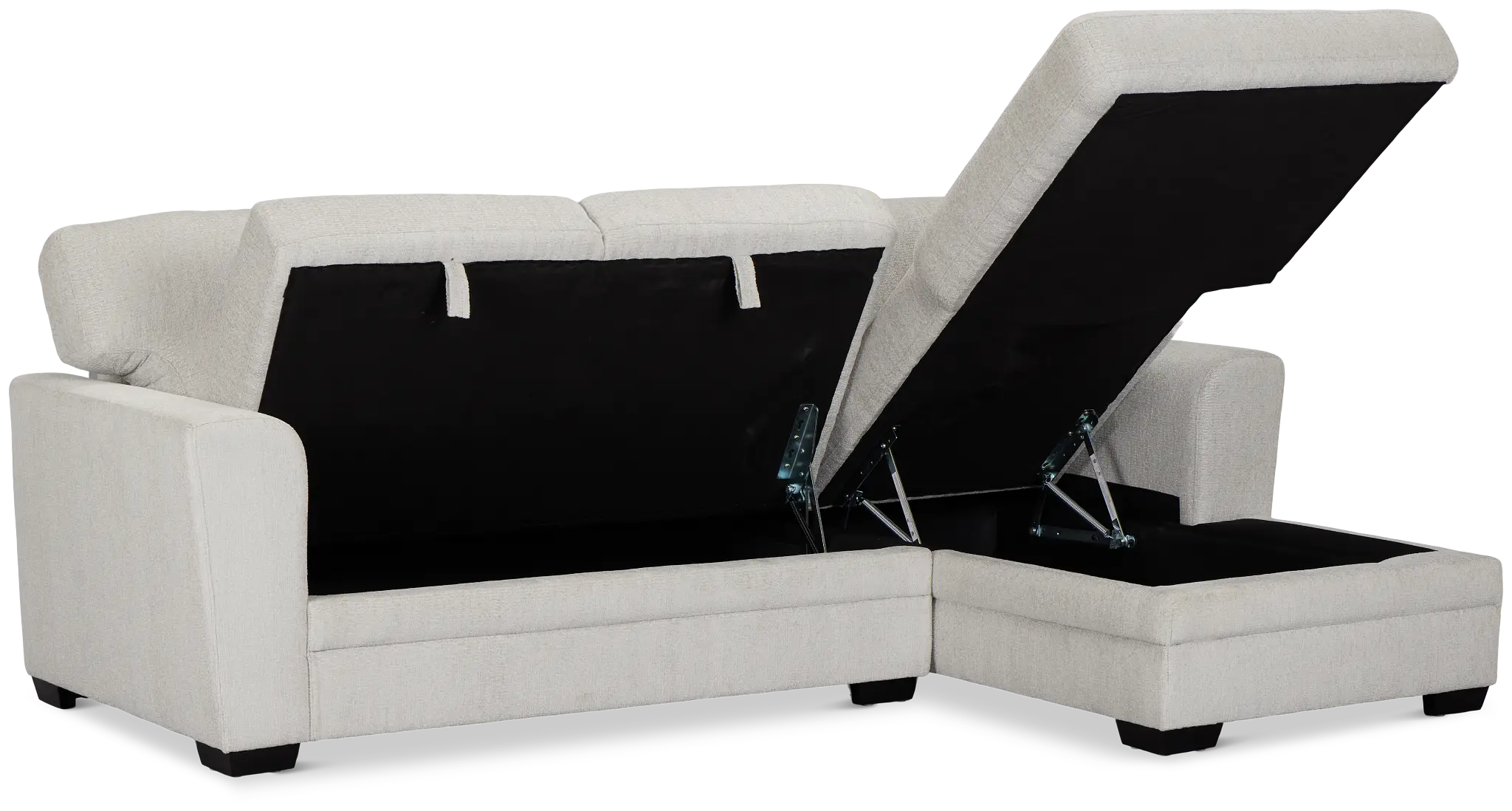 Everly Gray Fabric Right Chaise Storage Sectional Everly Gray Fabric Right Chaise Storage Sectional