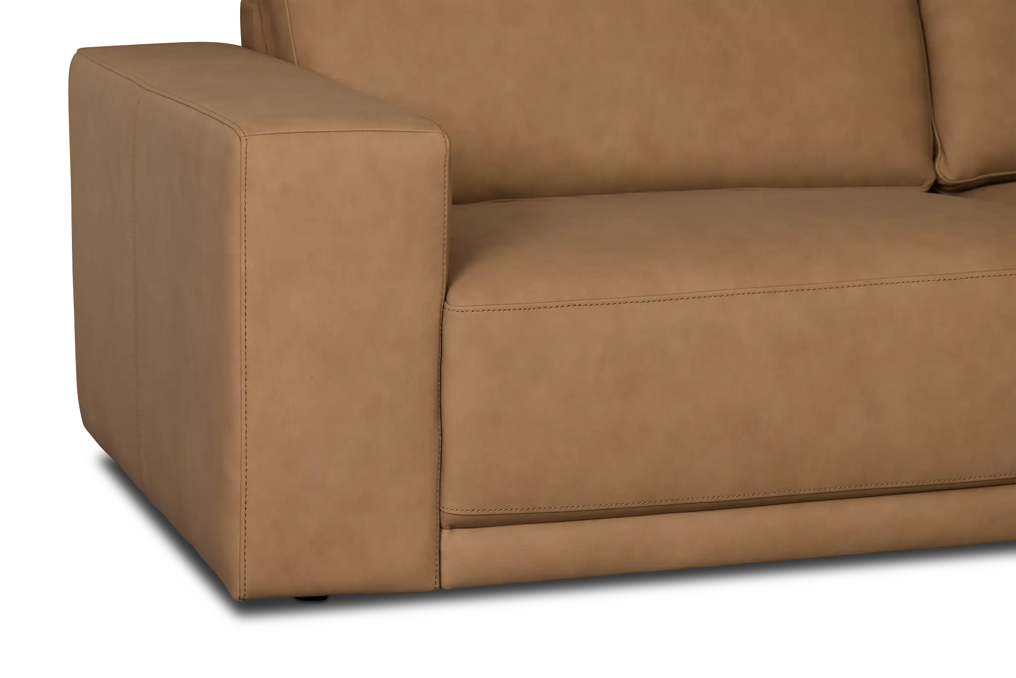 Kellan Light Brown Leather Large Right Chaise Sectional Kellan Light Brown Leather Large Right Chaise Sectional