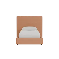 Grayton Sutton Orange 54" Upholstered Platform Bed