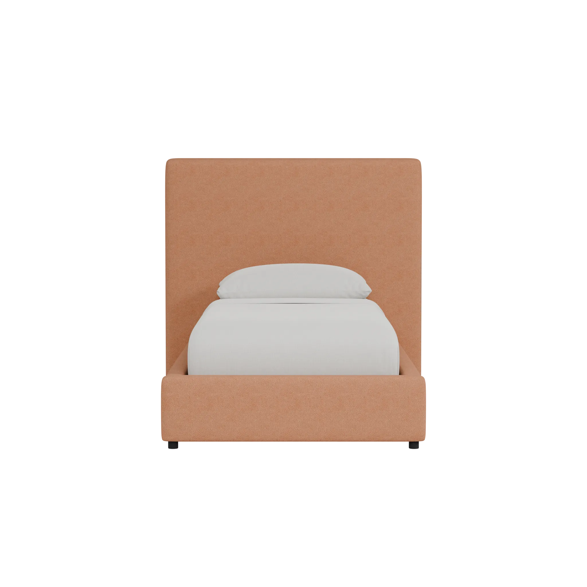 Grayton Sutton Orange 54" Upholstered Platform Bed