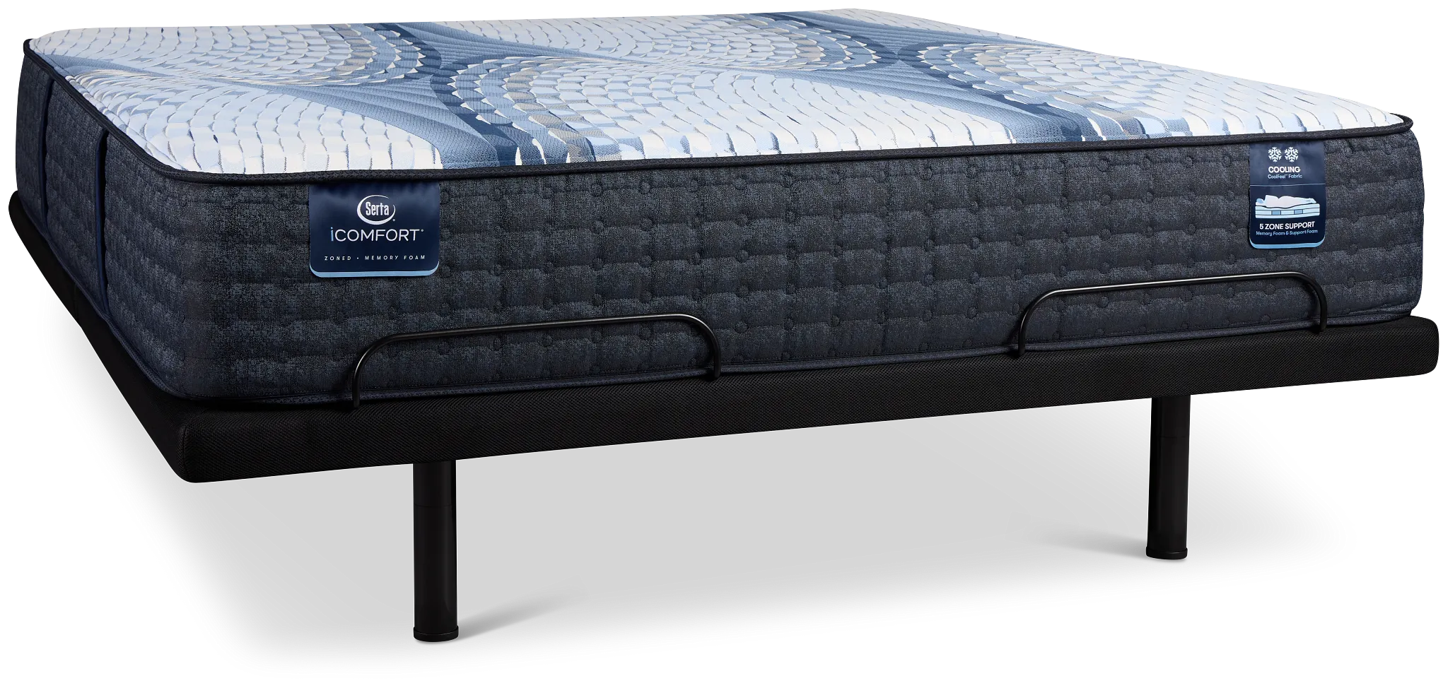 Serta Icomfort Aveda Plush Plus Adjustable Mattress Set