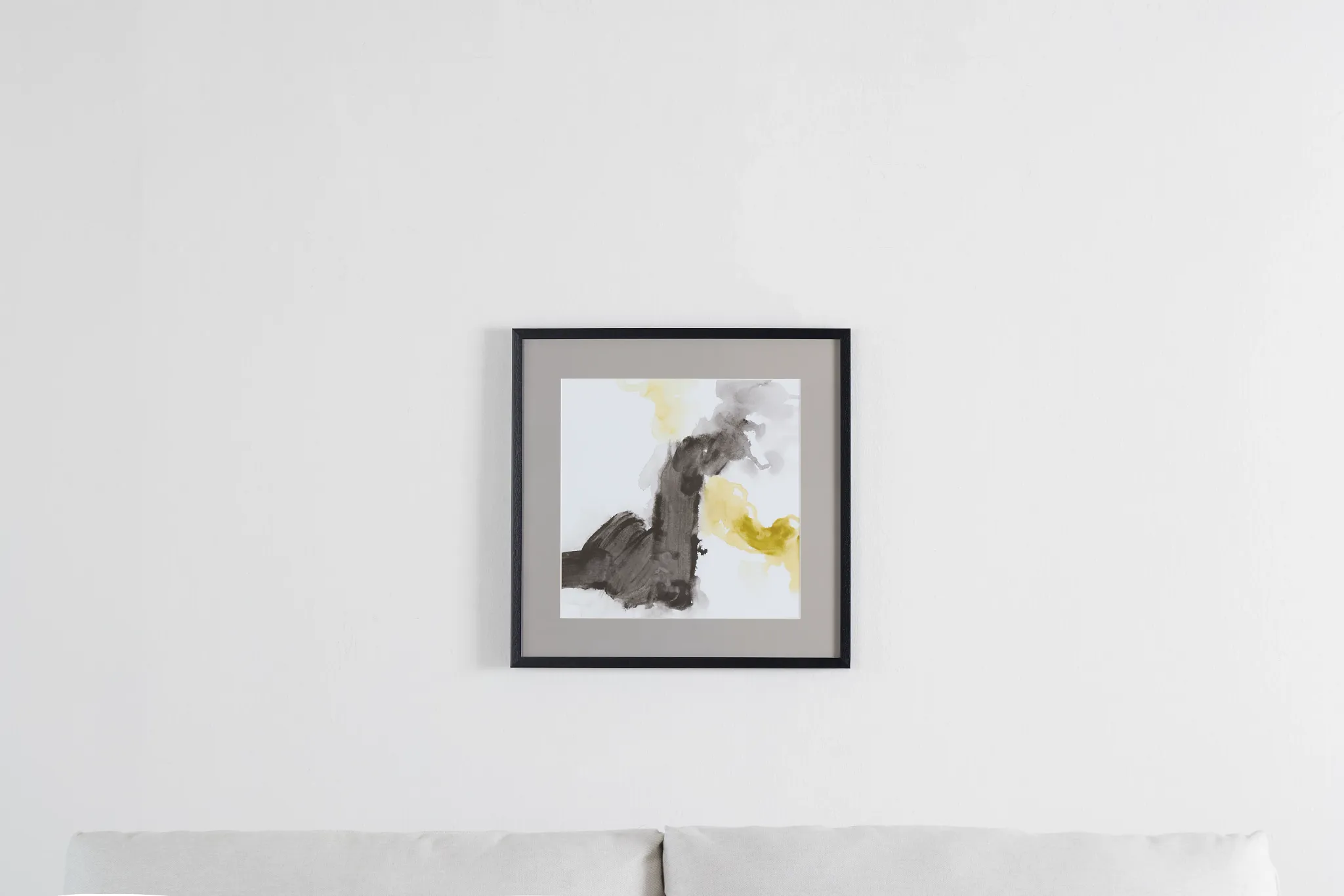 Tinge Yellow Framed Wall Art