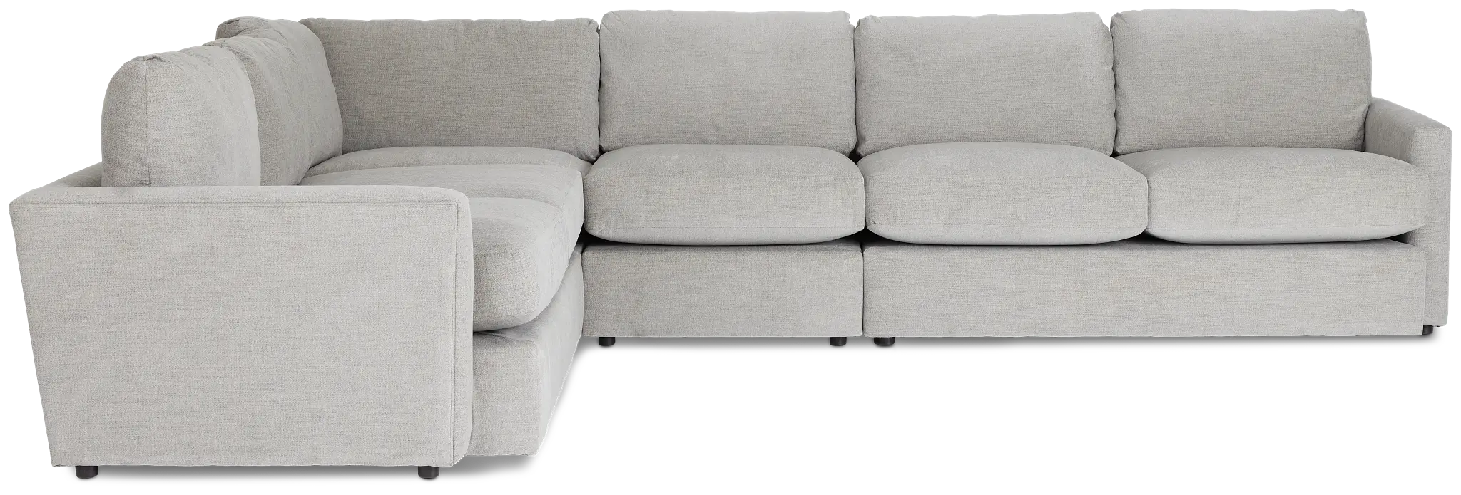 Noah Gray Fabric Medium Two-arm Sectional Noah Gray Fabric Medium Two-arm Sectional