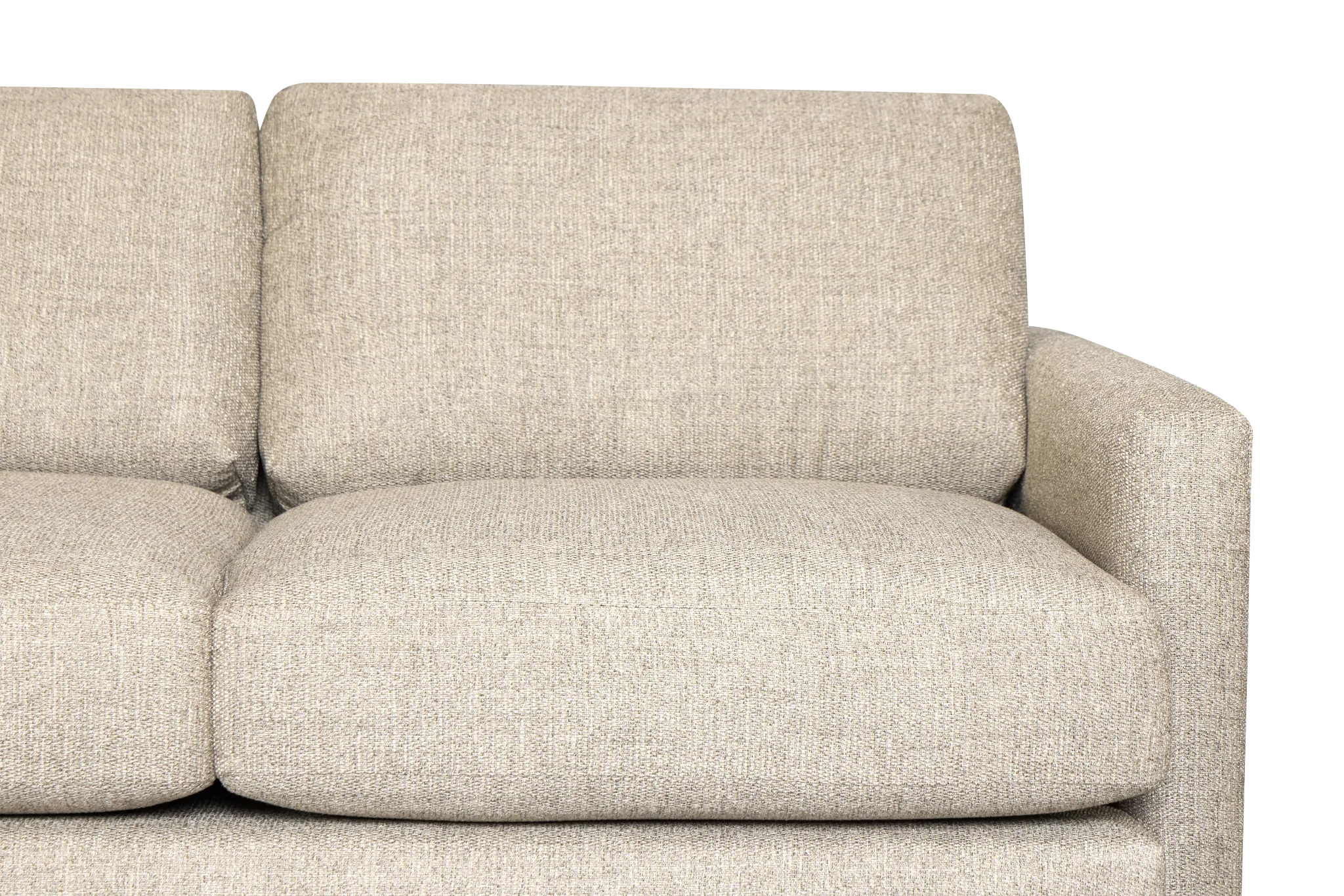 Maxwell Dark Gray Fabric Small Left Chaise Sectional