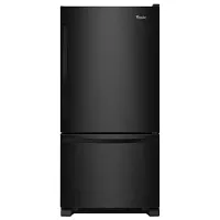 Whirlpool 322 Series Black Bottom Freezer Refrigerator