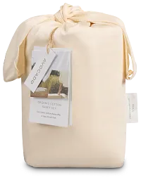 Avocado Organic Beige 400 Thread Sheets