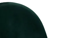 Capri Dark Green Velvet Upholstered 24" Barstools W/black Legs